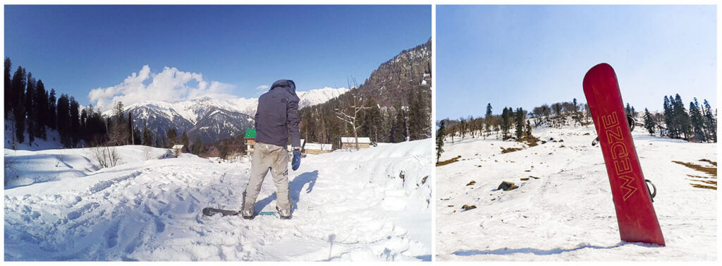 manali skiing
